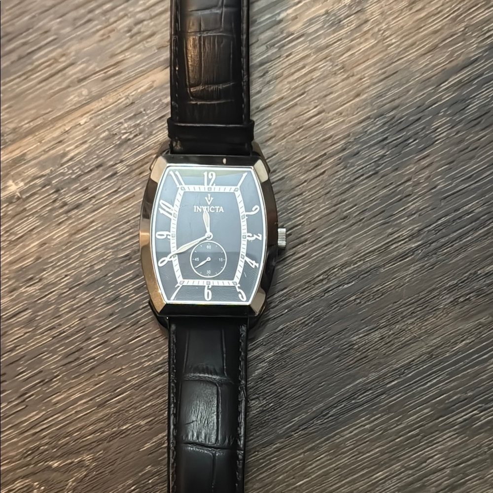 Invicta Black and Silver Watch